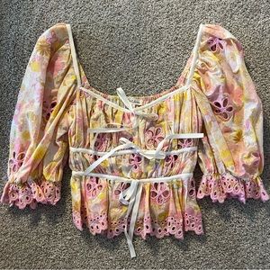 for love and lemons eyelet top